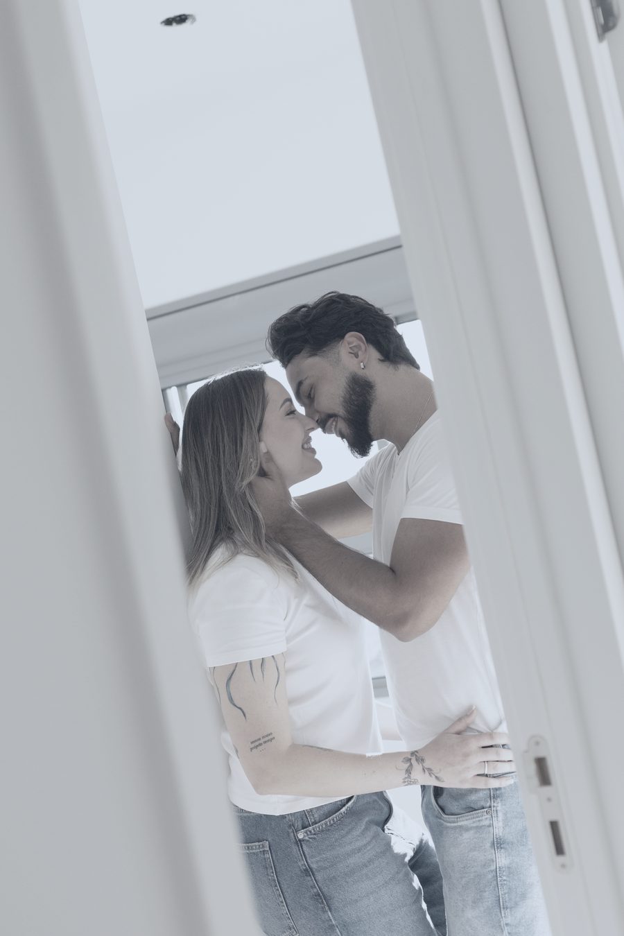 O corredor do apartamento
